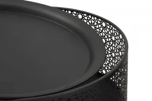 Mauro Ferretti Odkladací stolík Blacky 40 cm čierny/zlatý