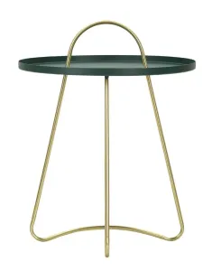 Mauro Ferretti Odkladací stolík Grent 45 cm zlatý/zelený