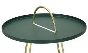 Mauro Ferretti Odkladací stolík Grent 45 cm zlatý/zelený