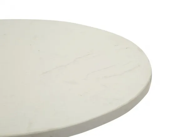 Mauro Ferretti Odkladací stolík Cup 37 cm mramor/strieborný