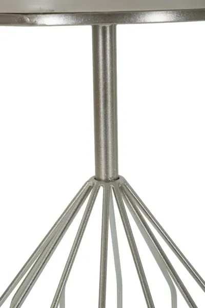Mauro Ferretti Odkladací stolík Cup 37 cm mramor/strieborný
