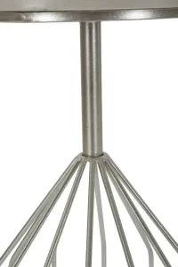 Mauro Ferretti Odkladací stolík Cup 37 cm mramor/strieborný