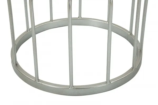 Mauro Ferretti Odkladací stolík Cup 37 cm mramor/strieborný