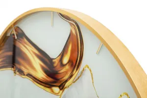 Mauro Ferretti Nástenné hodiny Glass Rose 80 cm viacfarebné/zlaté