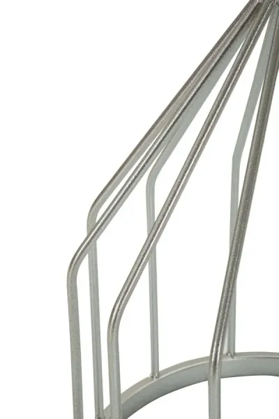 Mauro Ferretti Odkladací stolík Cup 37 cm mramor/strieborný