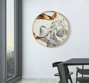 Mauro Ferretti Nástenné hodiny Glass Rose 80 cm viacfarebné/zlaté