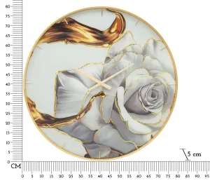 Mauro Ferretti Nástenné hodiny Glass Rose 80 cm viacfarebné/zlaté
