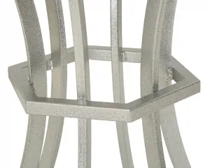 Mauro Ferretti Odkladací stolík Istanbul 56 cm strieborný/mramor