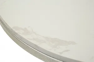 Mauro Ferretti Odkladací stolík Istanbul 56 cm strieborný/mramor