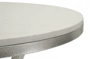 Mauro Ferretti Odkladací stolík Istanbul 56 cm strieborný/mramor