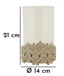 Mauro Ferretti Svietnik Dune 21 cm číry/krémový