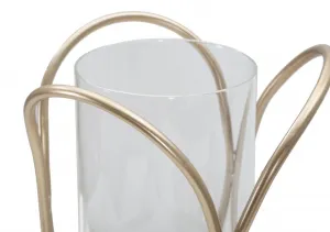 Mauro Ferretti Svietnik Glox 21 cm bronzový/číry