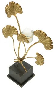 Mauro Ferretti Svietnik Iris 44 cm zlatá/čierna
