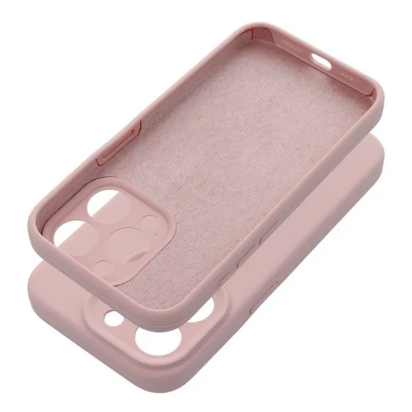 Obal Silicone, iPhone 17 Pro Max, svetlo ružový