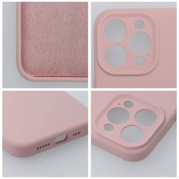 Obal Silicone, iPhone 17 Pro Max, svetlo ružový