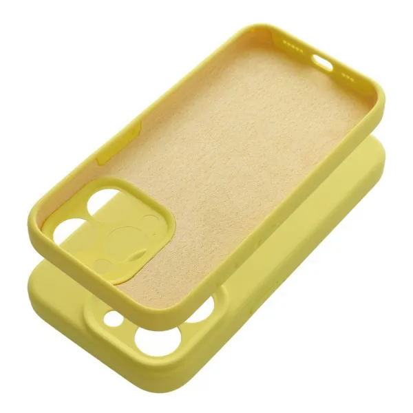 Obal Silicone, iPhone 17 Pro, žltý