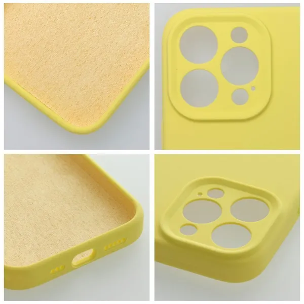 Obal Silicone, iPhone 17 Pro, žltý
