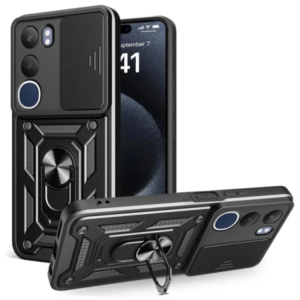 RING CAMERA Kryt s držiakom pre Vivo Y19s čierny