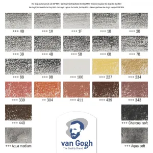 Van Gogh skicovacie farbičky 24 ks-Van Gogh
