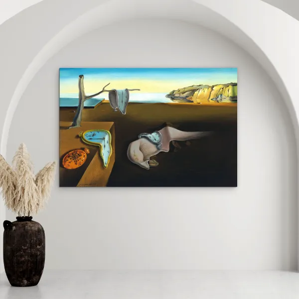 Reprodukcia obrazu S. Dalí - Tečúce hodiny