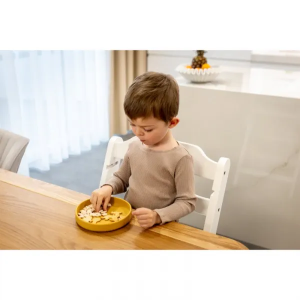 Zopa Silicone Plate tanier 6 m+ Mustard Yellow 1 ks