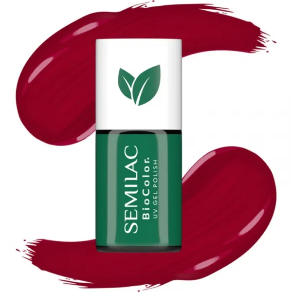 Semilac UV Hybrid BioColor gélový lak na nechty s použitím UV/LED lampy odtieň 729 Dark Cherry 7 ml