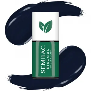Semilac UV Hybrid BioColor gélový lak na nechty s použitím UV/LED lampy odtieň 725 Dark Berry 7 ml