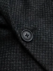 Ombre Unbuttoned men's wool blend coat - graphite