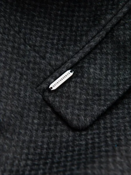 Ombre Unbuttoned men's wool blend coat - graphite