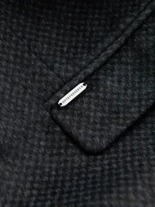 Ombre Unbuttoned men's wool blend coat - graphite