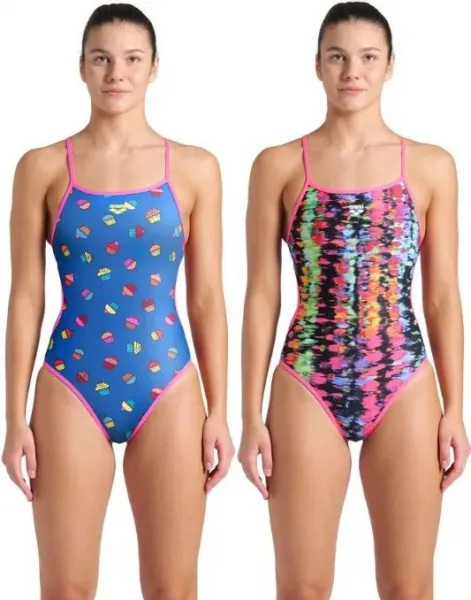 Arena reversible swimsuit muffin/multi l - uk36