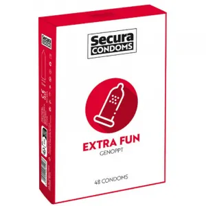 Extra Fun – vrúbkované kondómy (48 ks)