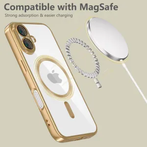 Techsuit Luxury Crystal MagSafe, iPhone 16e, strieborný