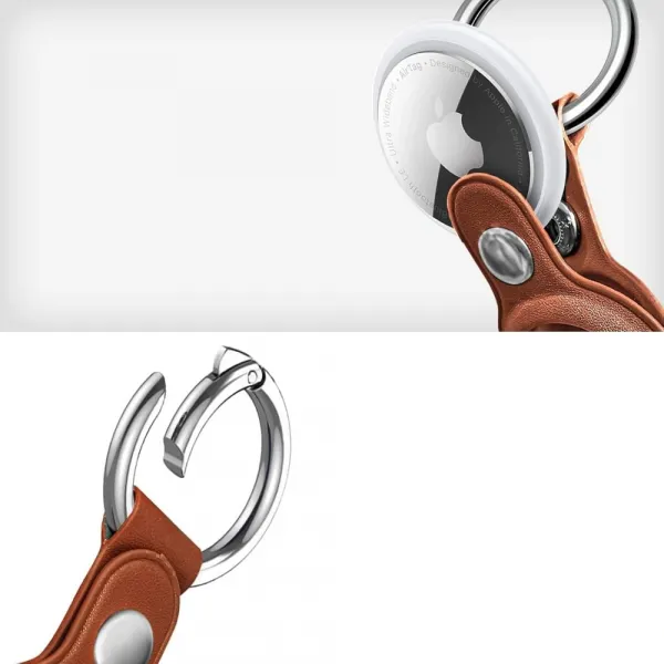 Tech-Protect Natural Fit puzdro na Apple AirTag 1 / 2, hnedé
