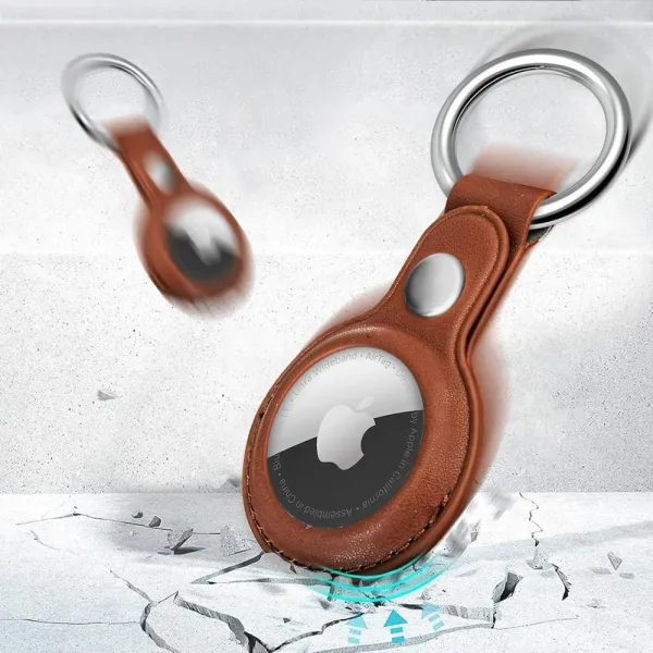 Tech-Protect Natural Fit puzdro na Apple AirTag 1 / 2, hnedé