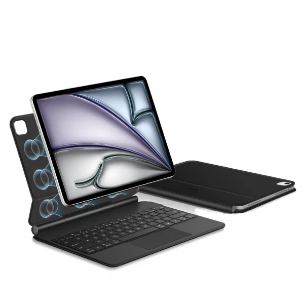 Tech-Protect Smartcase Magnetic puzdro s klávesnicou na iPad Pro 12.9'' 4-6gen 2020-2022 / Air 13'' 1-2gen 2024-2025, čierne