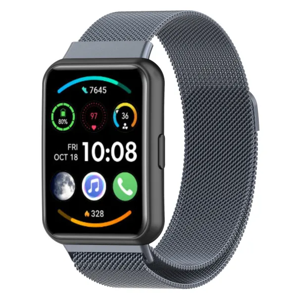 Bstrap Milanese remienok na Huawei Watch Fit 2, space gray
