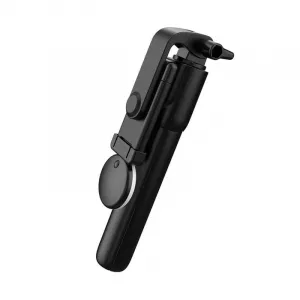 MG Telescopic Bluetooth selfie tyč s LED svetlom 0.71m, čierna