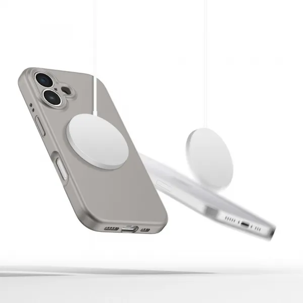 Tech-Protect Liquid Silicone MagSafe kryt na iPhone 16, sivý