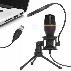 Eveon BM-3000 USB štúdiový mikrofón, čierny