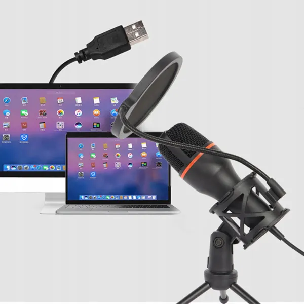 Eveon BM-3000 USB štúdiový mikrofón, čierny