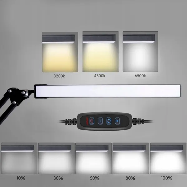 MG LDL-106 USB stolná lampa, čierna