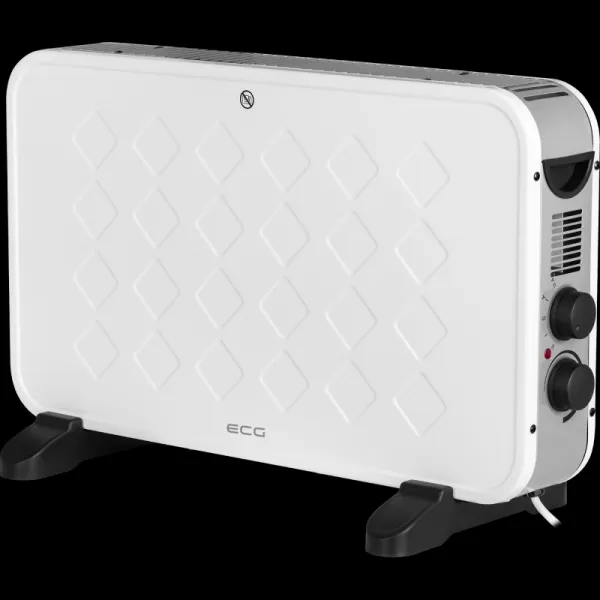 Ohrievač konvektor s ventilátorom ECG TK2070 WHITE