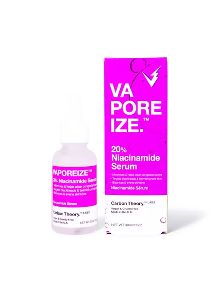 Carbon Theory Vaporeize 20% Niacinamide Serum pleťové sérum s niacínamidom a zinkom 30 ml
