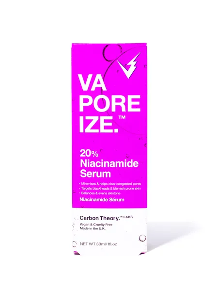 Carbon Theory Vaporeize 20% Niacinamide Serum pleťové sérum s niacínamidom a zinkom 30 ml