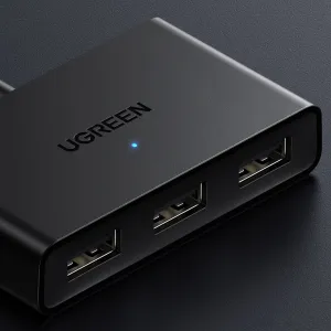 Ugreen CM409 Switch adaptér 3x USB 2.0, čierny