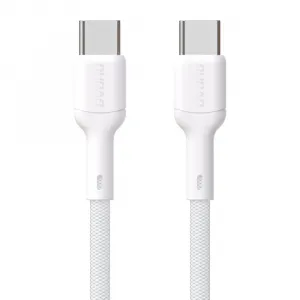 Dudao L9C kábel USB-C – USB-C, 65W, 1 m, biely