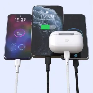 Dudao L9C kábel USB-C – USB-C, 65W, 2 m, biely
