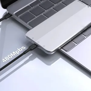 Dudao L9C kábel USB-C – USB-C, 65W, 2 m, čierny