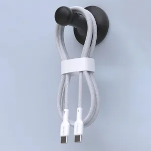 Dudao L9C kábel USB-C – USB-C, 65W, 2 m, biely